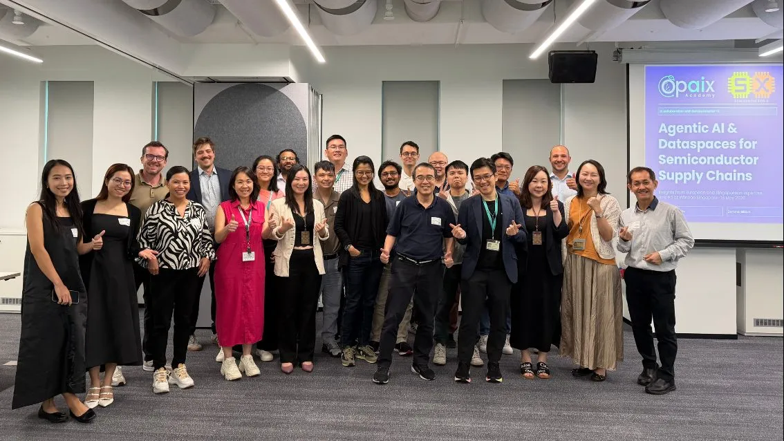 Opaix training participants at a semiconductor workshop